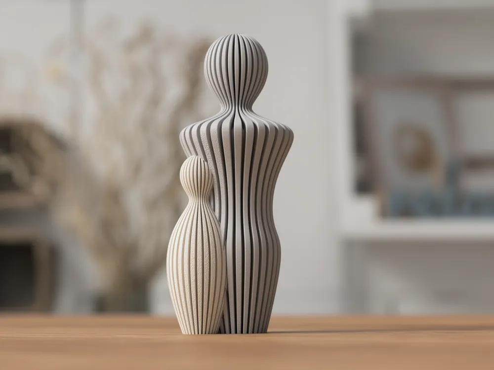 Vaterstatue mit 1-4 Kindern – Bild 2