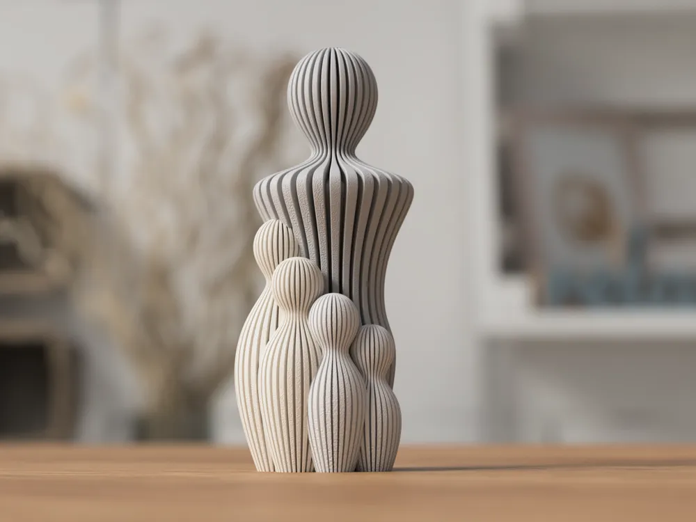 Vaterstatue mit 1-4 Kindern – Bild 5