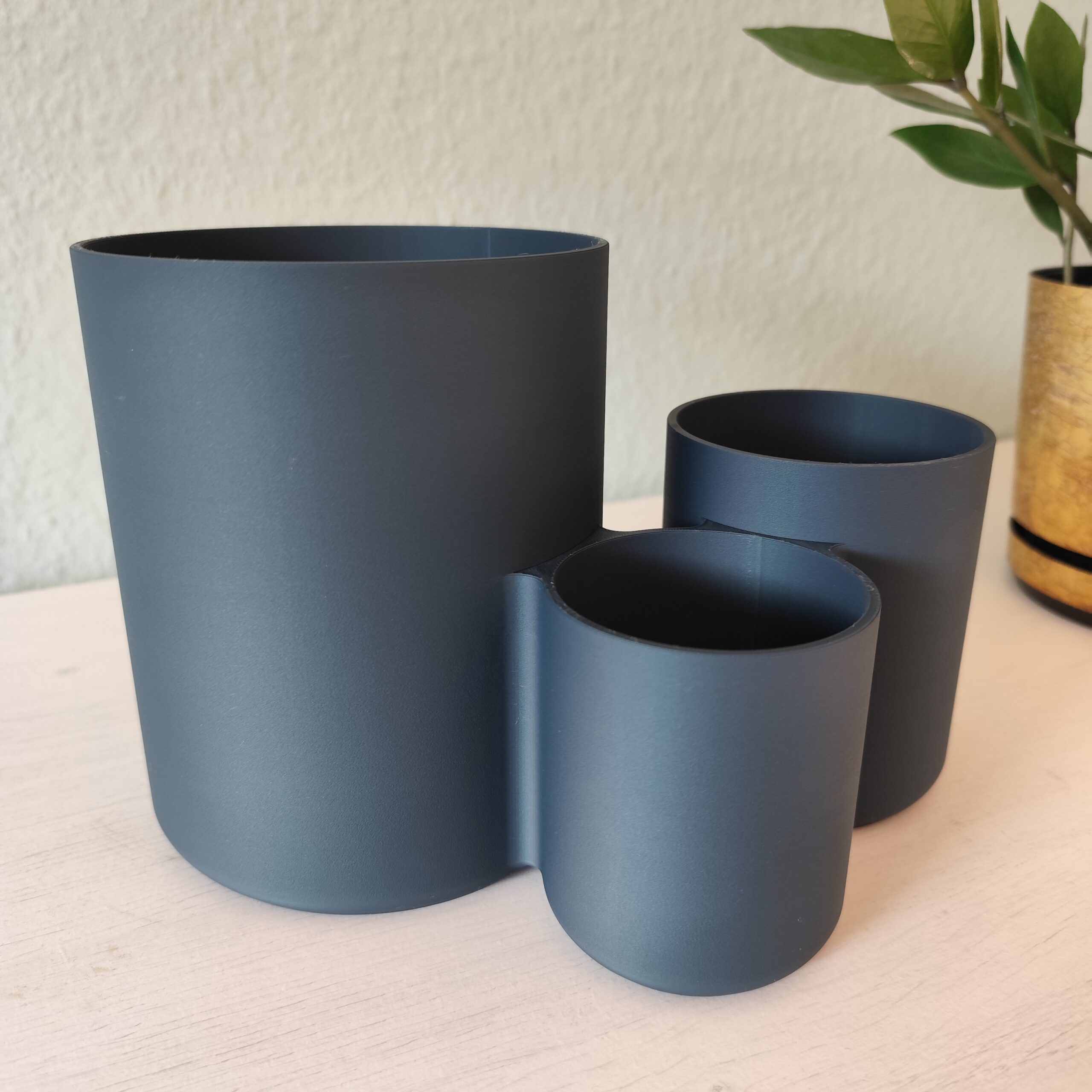 Moderner Küchenutensilienhalter mit 3 Fächern – Bild 3