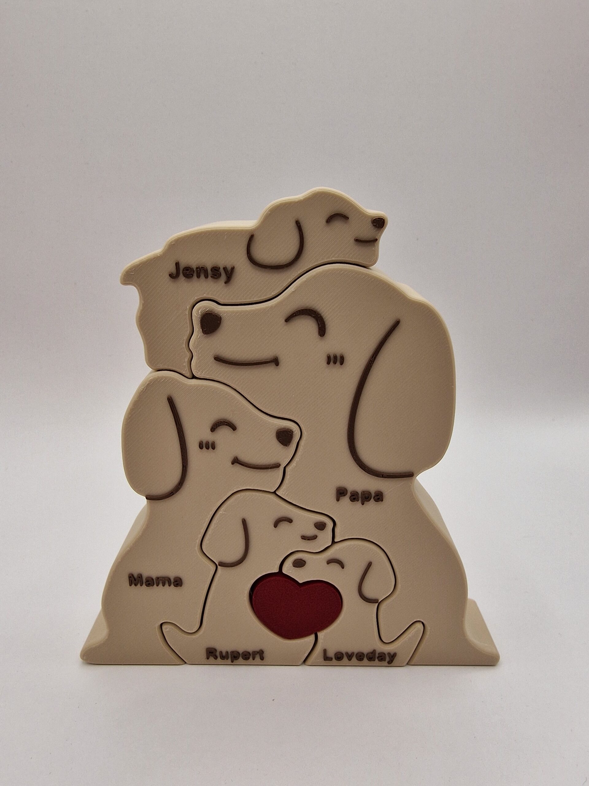 Hundefamilien-Puzzle