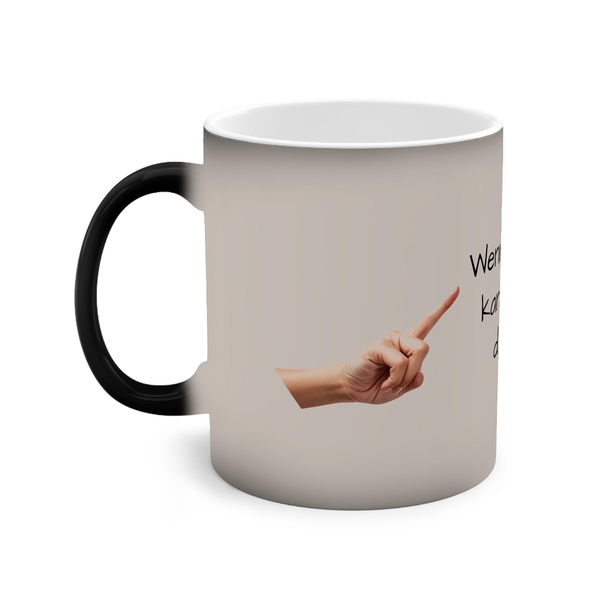 Farbwechselnder Keramikbecher - Wenn du das hier lesen kannst, bitte einfach die Klappe halten – Bild 4