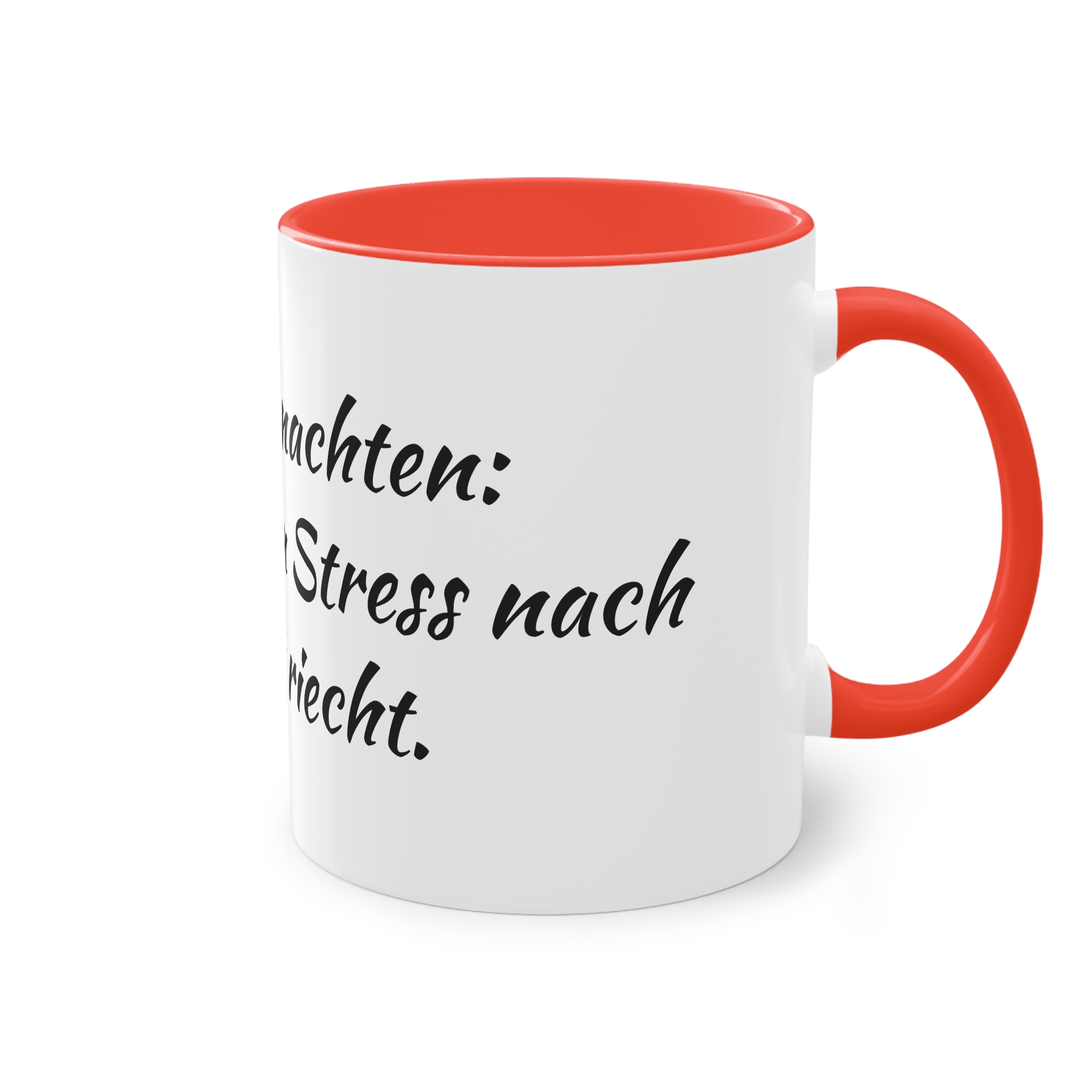 Kaffeetasse "Weihnachten: Wenn Stress nach Zimt riecht" | 11oz - 325ml – Bild 4