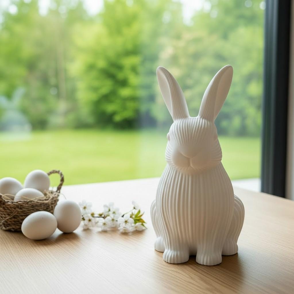 Moderner gerippter Osterhase | 3D-gedruckt – Bild 2