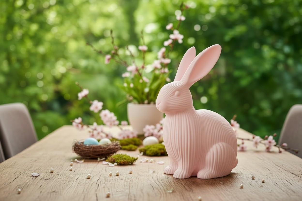 Moderner gerippter Osterhase | 3D-gedruckt – Bild 5