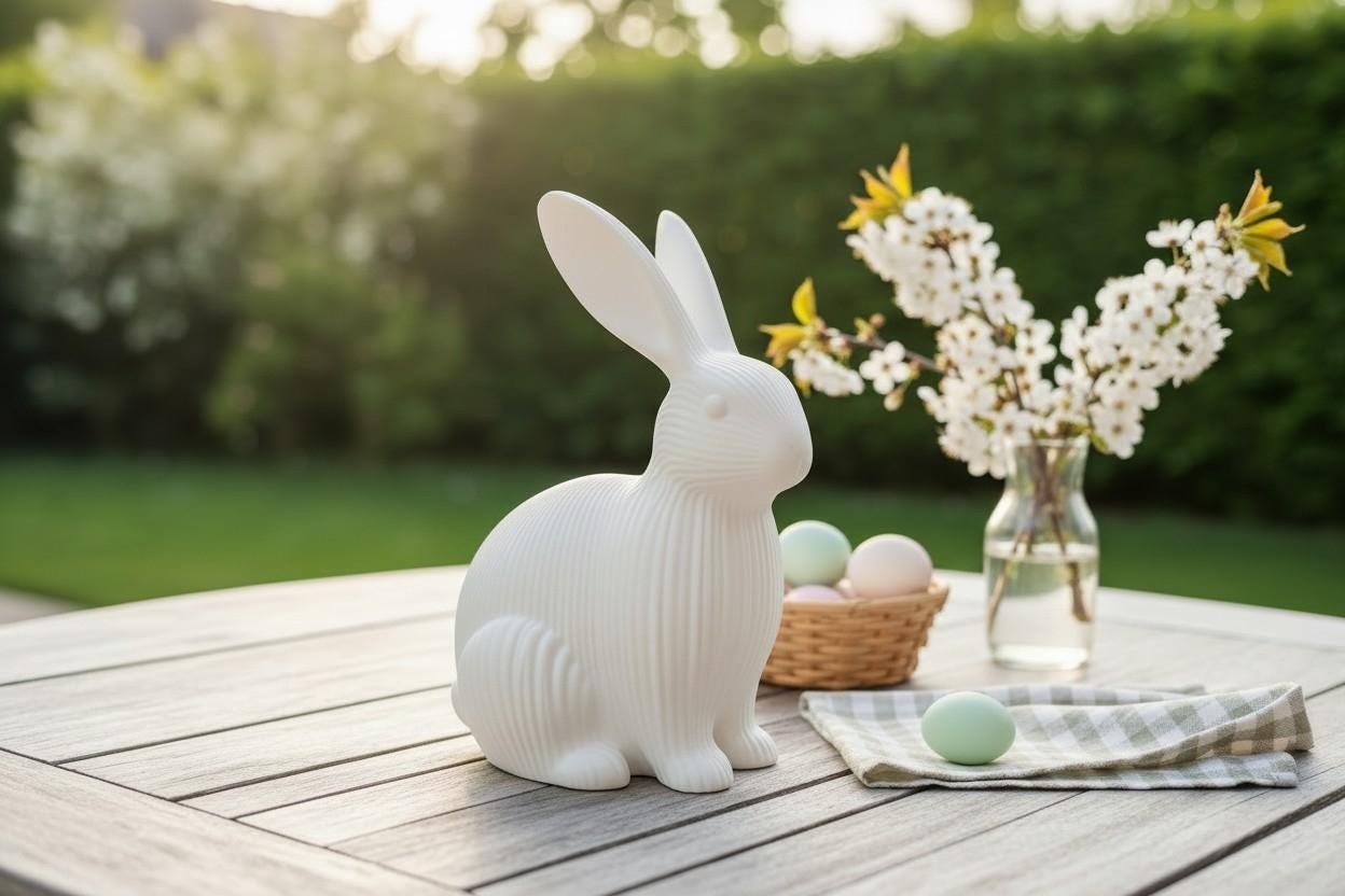 Moderner gerippter Osterhase | 3D-gedruckt – Bild 3