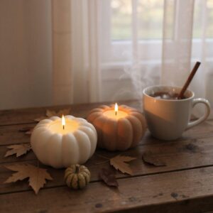 Herbst/Halloween Kürbis LED-Teelichthalter | 3D-gedruckt