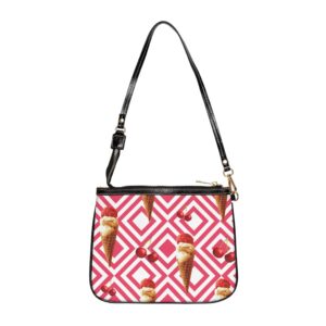 Kleine Umhängetasche mit Ice-Illustration | Crossbody-Tasche
