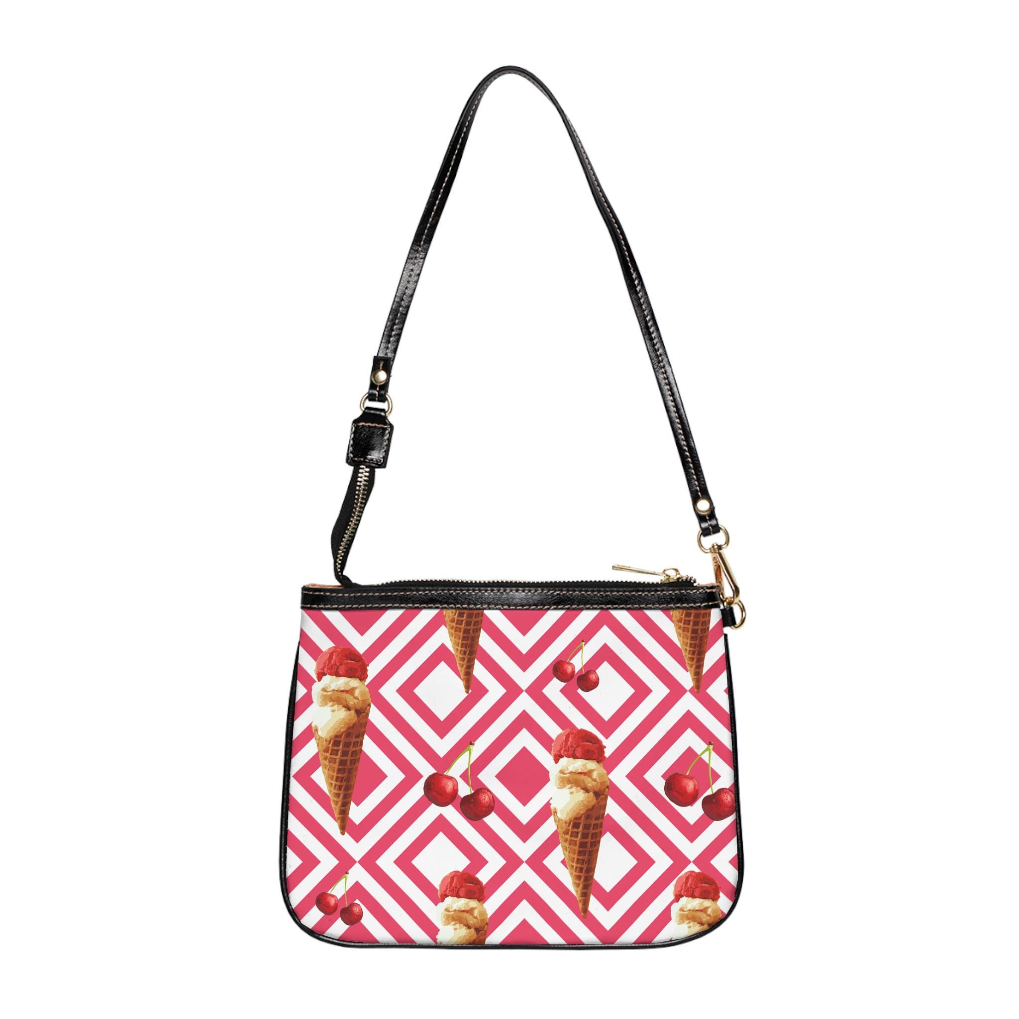 Kleine Umhängetasche mit Ice-Illustration | Crossbody-Tasche