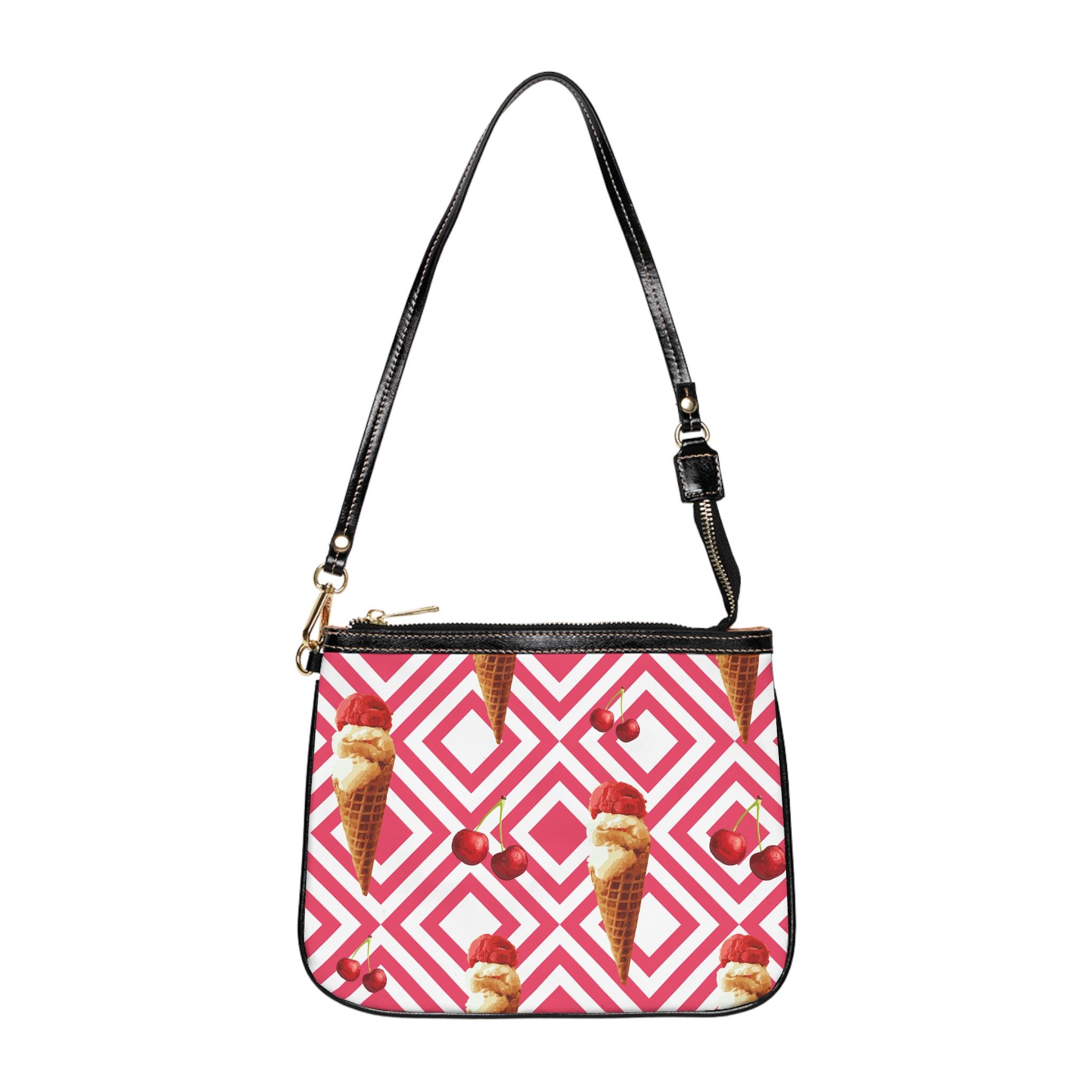 Kleine Umhängetasche mit Ice-Illustration | Crossbody-Tasche – Bild 2