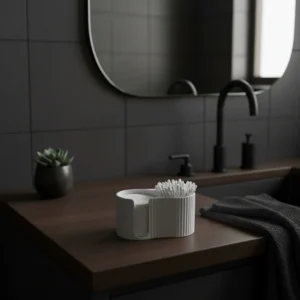 Moderner Wattepad- & Wattestäbchen-Spender